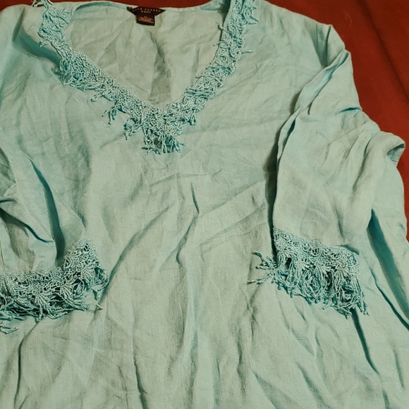 100% linen top - Picture 3 of 3